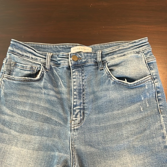 Flying Monkey Distressed Raw Hem Jeans - Picture 6 of 14